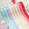 thumbnail image 3 of Dujiujun 1 Roll Packing Ribbon Gilding Letter Design DIY 10 Yards Mother's Day Bouquet Wrapping Satin Webbing Souvenirs Supplies, 3 of 8