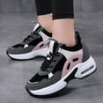 thumbnail image 4 of Women's Platform Sneakers Wedges  Lace Up Shoes Increase Fashion Sneakers for Womens Girls, 4 of 6