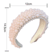 thumbnail image 2 of Diademas acolchadas con perlas para mujer, diademas anchas con cuentas acrílicas, aros para el pelo barrocos, accesorios para el cabello hechos a mano para niñas, 2 of 5