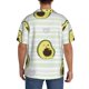 thumbnail image 3 of Fotbe Avocado of a Hear Camisa Estampada de Manga Corta para Hombre, Casual de Verano, Estilo Playero, Sin Arrugas-XX-Large, 3 of 5