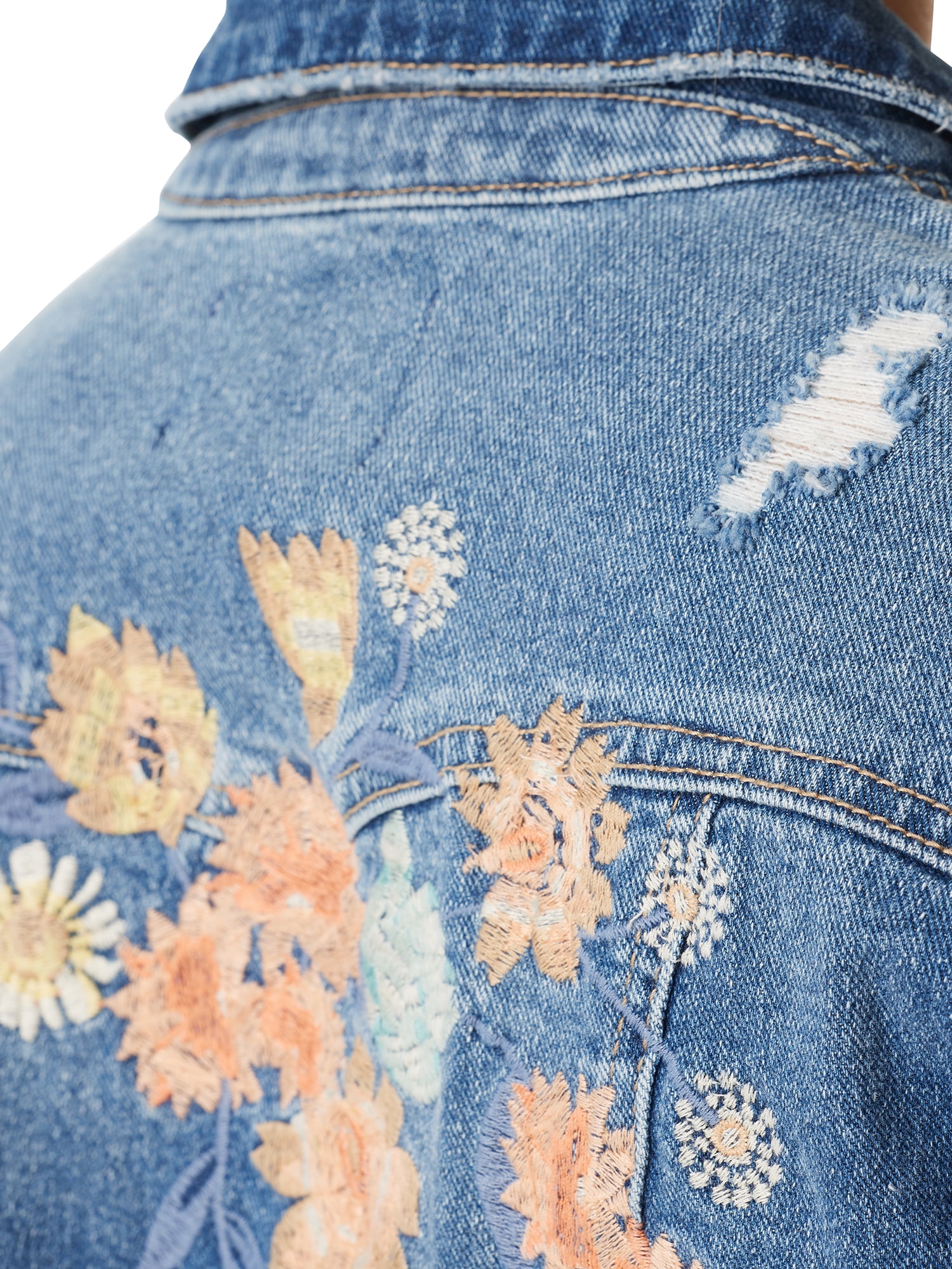 Jessica Simpson Women's and Women's Plus Uptown Denim Jacket, Sizes XS-4X
