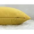 thumbnail image 4 of Aiking Home 12x24 inches Luxury Faux Suede Decorative Lumbar Pillow Cover - Yellow, 4 of 4