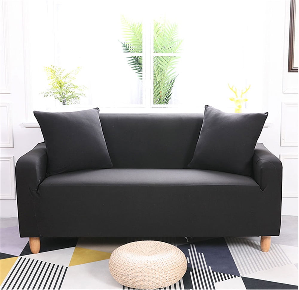 Details about   2/3/4 Seater Sofa Cover Stretch Seat Couch Covers Funiture Slipcover Solid Color 