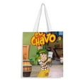 thumbnail image 1 of El Chavo del Ocho Bolso de tela con estampado de lienzo para mujer, bolsa de compras reutilizable y estética, con cremallera interior, regalo para mujer,40*45cm., 1 of 6