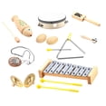 thumbnail image 4 of Instrumento de percusión Montessori de 9 piezas, juguete de percusión musical de madera, instrumentos musicales para niños, 4 of 9