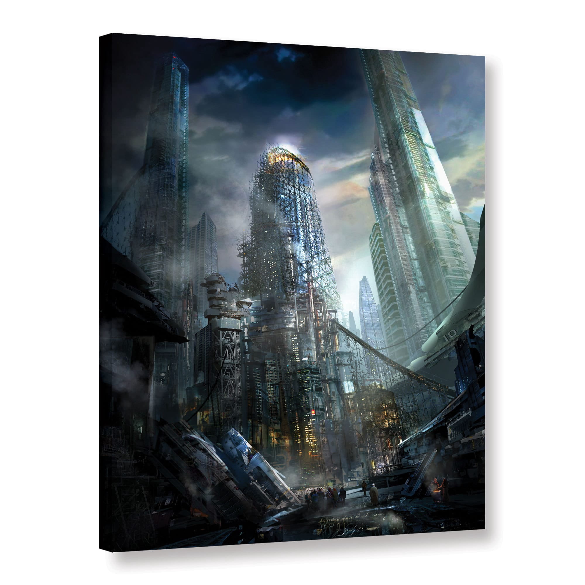 ArtWall Philip Straub "Industrialize" Gallery-wrapped Floater-framed Canvas