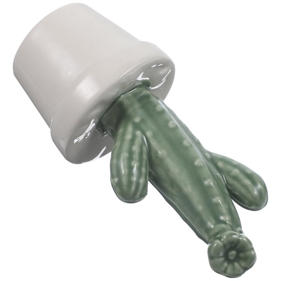 MERRYHAPY Ceramic Cactus Decor Artificial Bonsai Plant Green Indoor Home Office Decoration Ornament