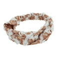 thumbnail image 5 of Unique Bargains 1 Pc Headband Floral Hollow-out Hairband for Women Coffee Color, 5 of 5