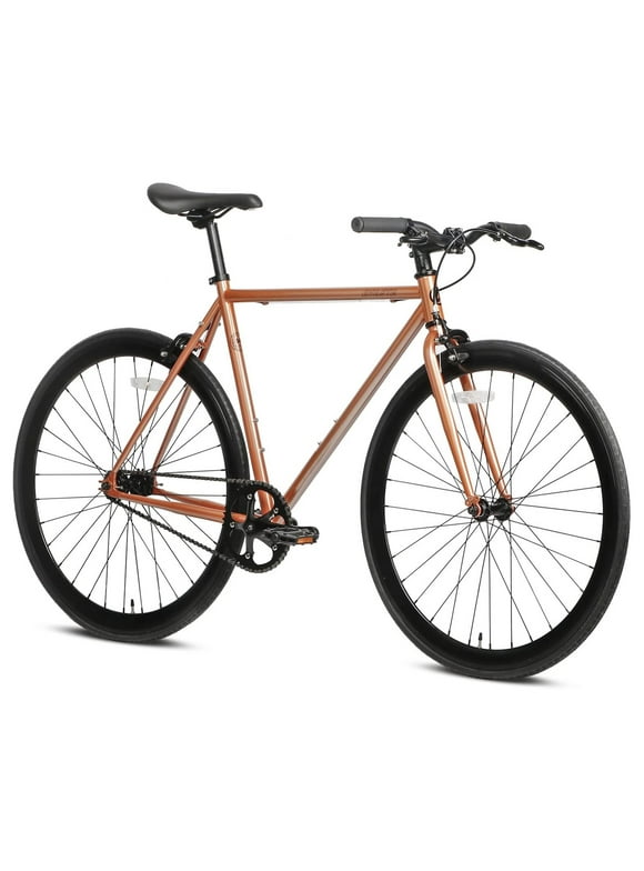 AVASTA 700C 54 In Single Speed Fixed Gear Urban Commuter Fixie Bike, Copper