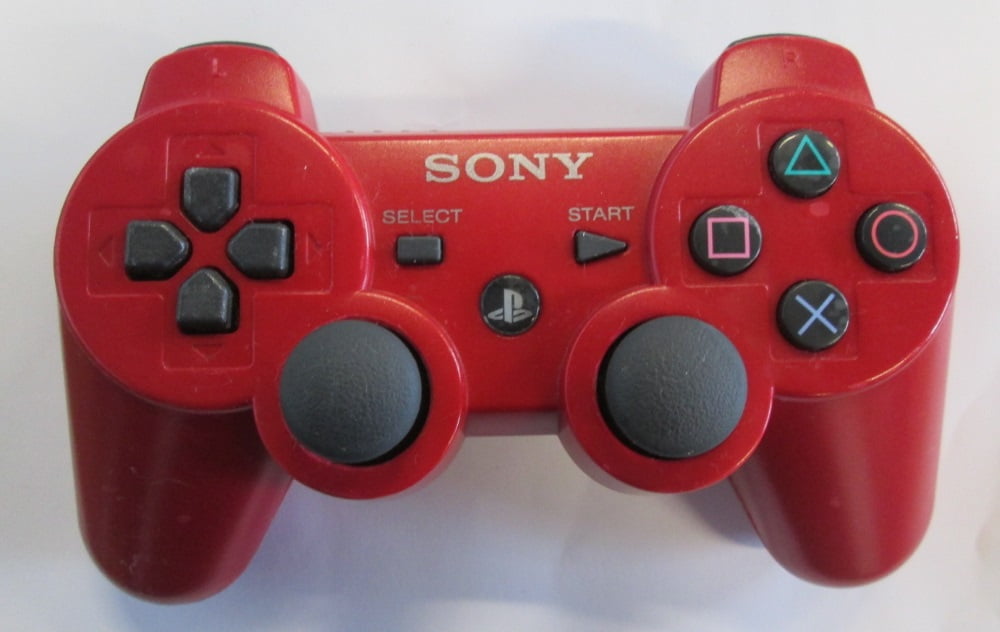 Restored Sony OEM PS3 Dualshock 3 Controller Red For PlayStation 3 