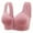 Pink, variant on ZHENHONG High Support Bras for Women Adjustable Strap Full Coverage Up Bras Comfortable No Underwire Wireless Bras Wireless Bras for Women