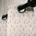thumbnail image 3 of Ambesonne Ice Cream Grommet Curtain, Candies, 50" x 96", Peach Coral Mint, 3 of 6