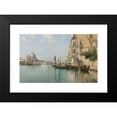 thumbnail image 2 of Emilio Sánchez-Perrier 18x12 Black Modern Framed Museum Art Print Titled - At the Mouth of the Grand Canal, Santa Maria Della Salute in the Distance (1885), 2 of 5