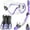 Purple, variant on CAPAS Snorkel Mask Fins Set, Travel Size Snorkeling Gear for Adults with Short Adjustable Swim Fins, High Resistant Scuba Diving Mask and Dry Top Snorkel, Come with a Carrying Bag