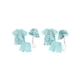 thumbnail image 2 of vera natura Baby Boys Swimsuit Set Summer Shark Print Zipper Short Sleeve Rash Guard and Swim Trunks and Hat Swimwear Beachwear, 2 of 9