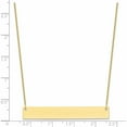thumbnail image 3 of 10K Yellow Gold Large Polished Blank Bar Necklace (18 X 50) Made In United States 10xna639y, 3 of 5