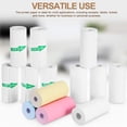 thumbnail image 4 of 13 Rolls Thermal Paper Colorful Printer Paper Adhesive Thermal Paper Pocket Printer Plain Printing Paper Sticky Printer Paper, 4 of 7
