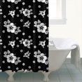 thumbnail image 4 of Pioneer Flower Floral Print Pattern Shower Curtain 72"x84", Bathroom Decorative Shower Curtain Set with 12 Hooks, Waterproof Washable, 4 of 6