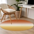 thumbnail image 4 of Round Rug 3ft Area Rug,Orange Yellow Gradient Area Rugs for Living Room Bedroom,Modern Minimalist Style Floor Mat Non-Slip Non-Shedding Carpet Indoor Accent Rugs, 4 of 9