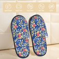 thumbnail image 2 of Balery Cute Popcorn Pantuflas de Casa de Felpa Silenciosas con Diseño Estampado, Zapatillas Cómodas Antideslizantes de Algodón para Interior-Medium, 2 of 8
