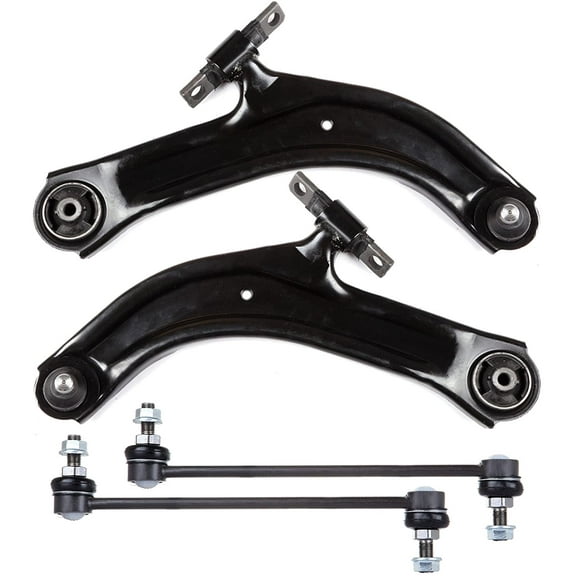 ECCPP Front Lower Control Arm And Ball Joint Front Sway Bar End Link Fit 2007-2012 for Nissan Sentra 4pcs K620374 K620373 K750096
