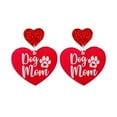 thumbnail image 5 of Hyasfey 1 Pair Shiny Love Earrings Cute Lover Mom Red Heart Drop Earrings Valentine Day Charm Stud Earrings Jewelry Gift, 5 of 8