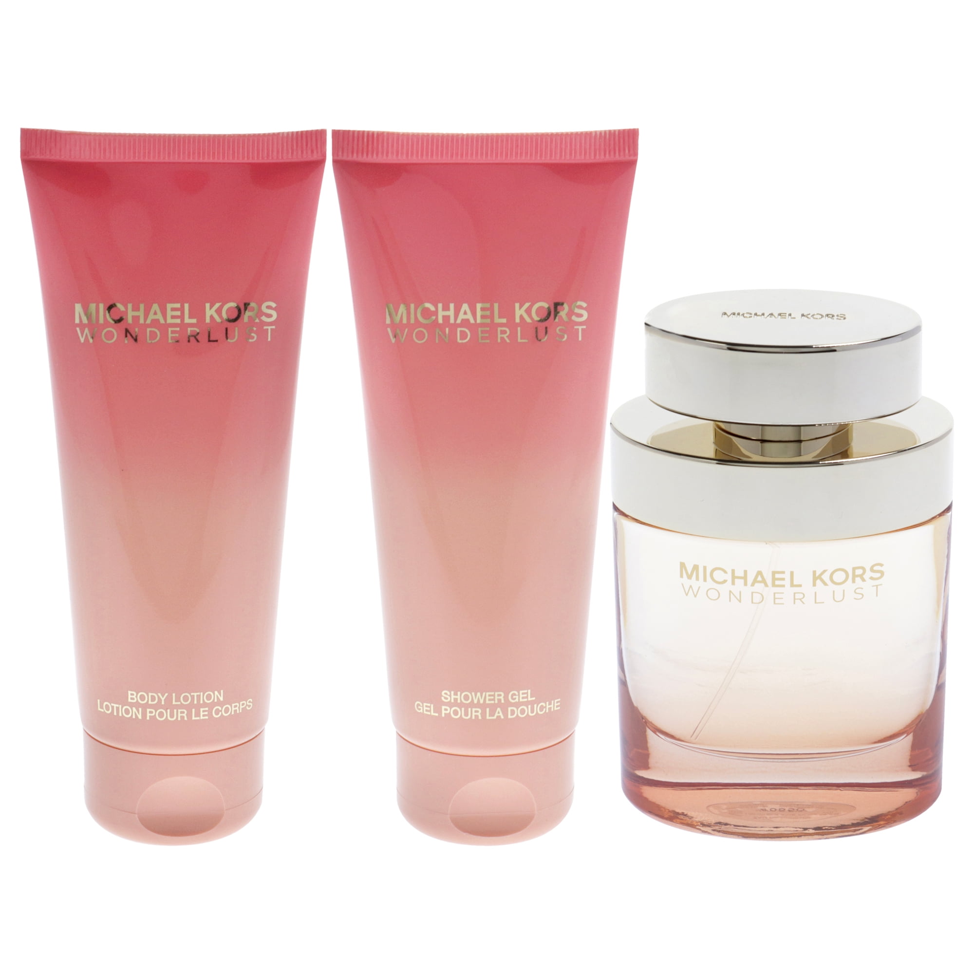 Michael Kors Wonderlust , 4 Pc Gift Set 3.4oz EDP Spray, 0.14oz