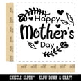 thumbnail image 2 of Happy Mother's Day Heart Shaped Flower Border Self-Inking Rubber Stamp Ink Stamper - Black Ink - Large 1-1/2 Inch, 2 of 7