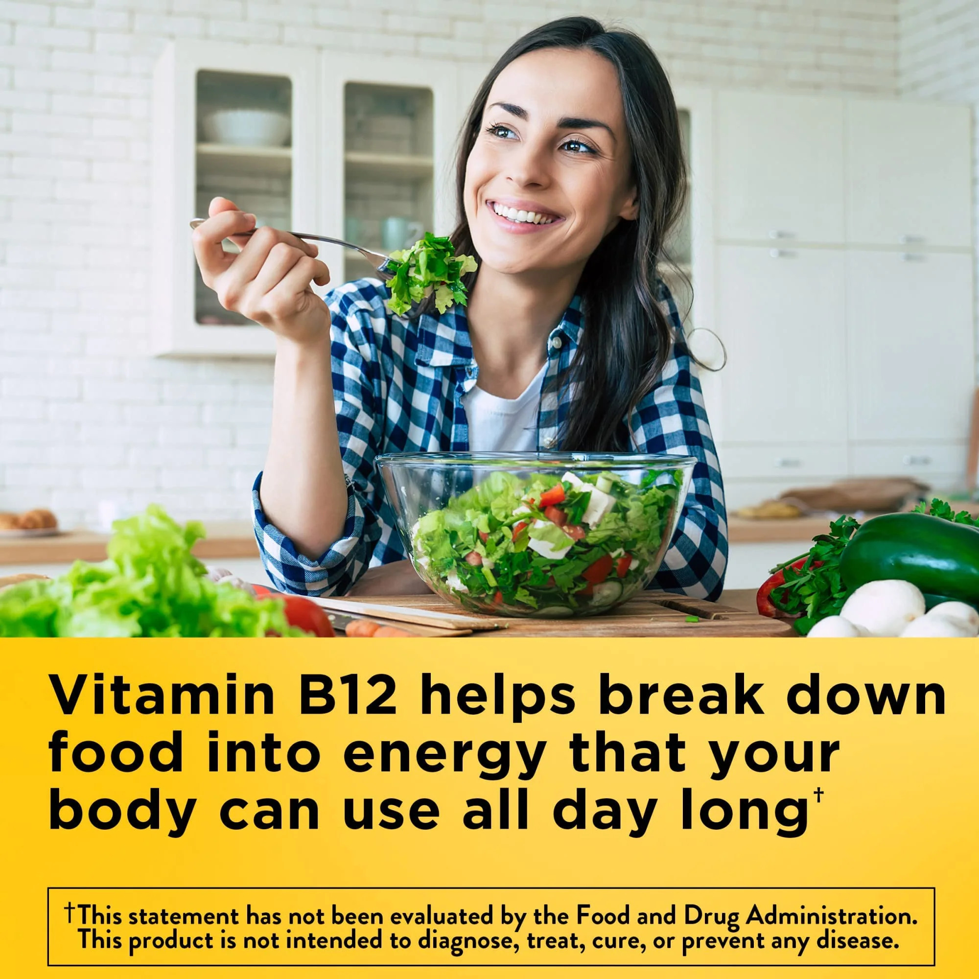 Nature Made Vitamin B12 1000 mcg, Dietary Supplement for Energy Metabolism Support- 90 Softgels.,