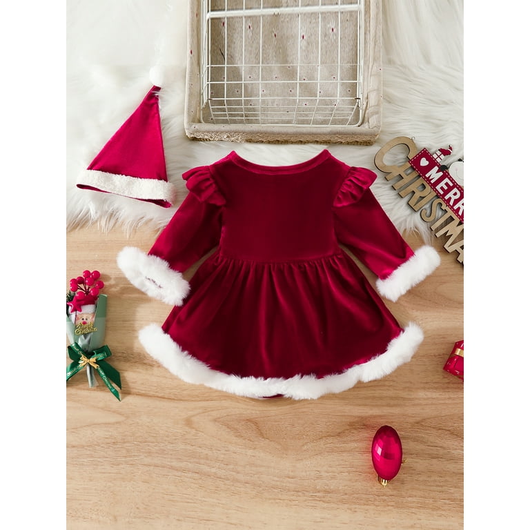 Baby girl santa dress hot sale