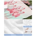 thumbnail image 6 of Pink Flamingo Beach Towels Oversized Super Absorbent, Summer Tropical Flamingo Hawaii Animals Lightweight Bath Towel Quick Dry Sets For Bathroom/Pool/Rv Camping/Beach Play/Gym Room/Picnic 31"x62", 6 of 8