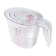 thumbnail image 2 of Campana Para Cocina Set Of Three Thickened Plastic Measuring Cups For Home Kitchen Use Transparent With Clear Markings Available In 250ml 500ml And 1000ml Sizes, 2 of 6