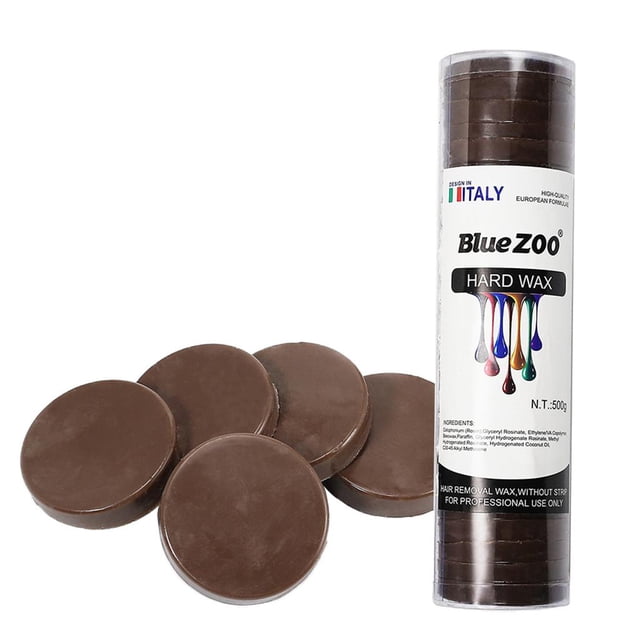 Granos de cera dura de 500g, película caliente depilatoria, cuenta de depilación para pierna, brazo, Bikini Chocolate jinwen Depilación con cera para mujeres