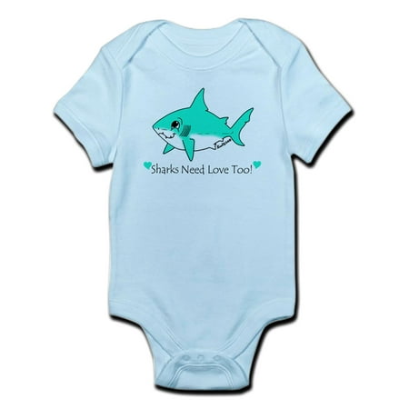 CafePress - Shark Infant Bodysuit - Baby Light