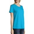 thumbnail image 4 of Hanes Women's Relaxed Fit Authentic Essentials Short Sleeve V-neck T-Shirt, 4 of 6