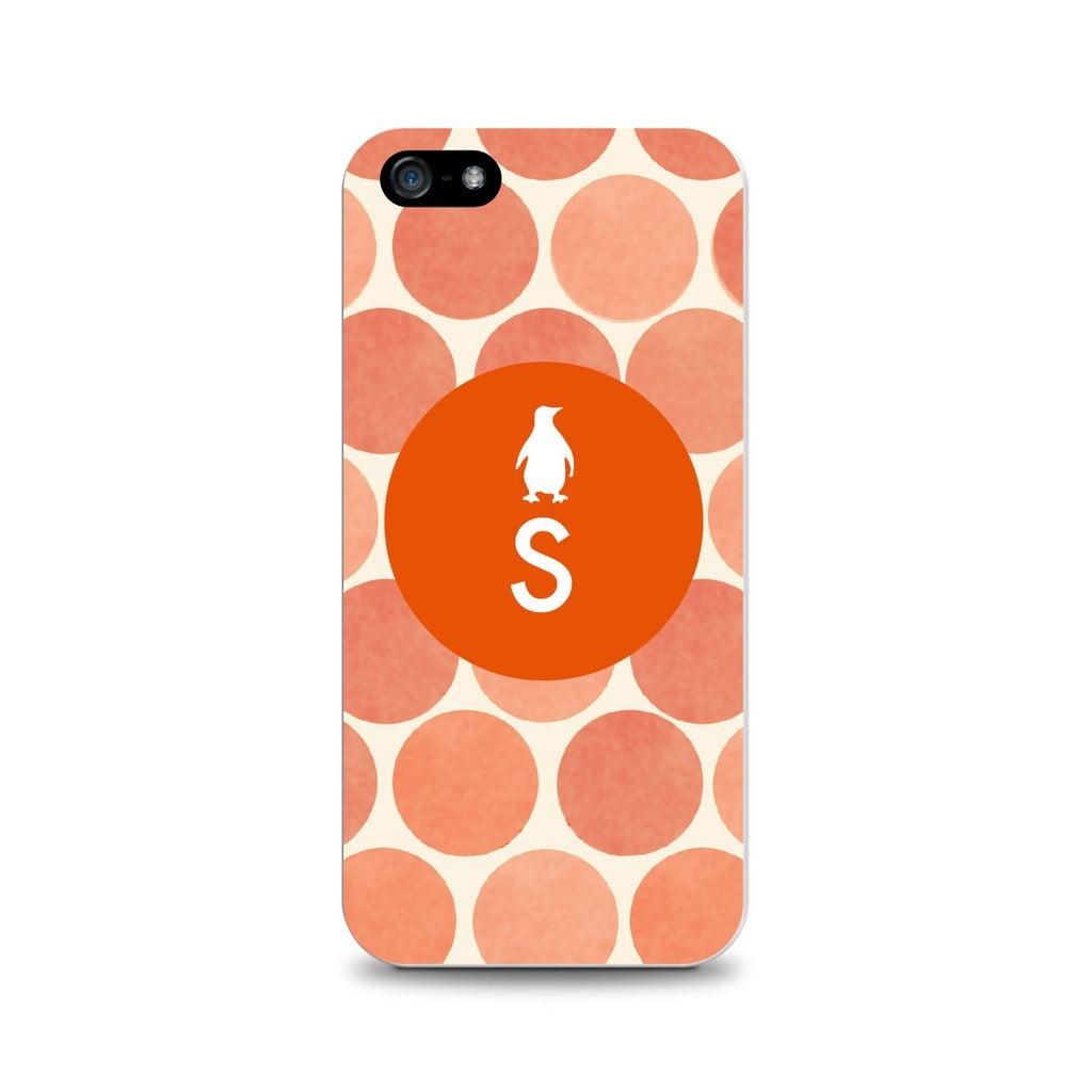 Critter Collection iPhone 5 Case, DOTS, Orange Penguin