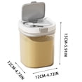 thumbnail image 3 of Kitchen Storage Canister Container,Airtight Food Storage Containers with Lids, Plastic Canisters Sets for Kitchen,Pantry Organizers for Rice and Baking,Airtight Kitchen Storage Container,1300ml, 3 of 9