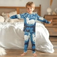 thumbnail image 6 of BZSMCE Unisex Pajama Set Snug-Fit Cotton Sleepwear Dreaming Among The Stars Printed, 6 of 7