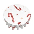 thumbnail image 3 of ZICANCN Round Table Cloths 60 Inch, Celebrating Christmas Candy Table Cover Waterproof Washable Outdoor Picnic Tablecloth, 3 of 8