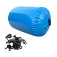 thumbnail image 1 of Colchoneta inflable para gimnasia, rodillo de aire, barril de gimnasia, cilindro portátil de PVC, equipo de entrenamiento con resorte hacia atrás con Azul 07x09 m, 1 of 9