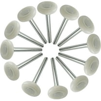 Litepak Garage Door Roller Wheel (4inch Stem - 12 Pack), 2" Quiet Durable Nylon, Premium Sealed 13-Ball Bearing 7/16" Diameter