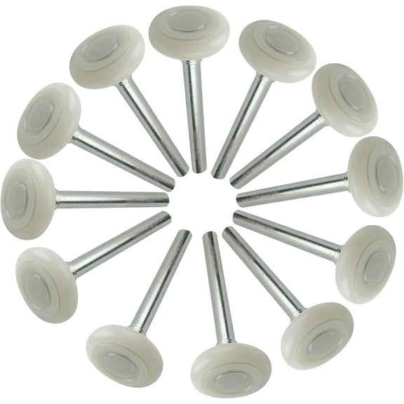 Litepak Garage Door Roller Wheel (4inch Stem - 12 Pack), 2" Quiet Durable Nylon, Premium Sealed 13-Ball Bearing 7/16" Diameter