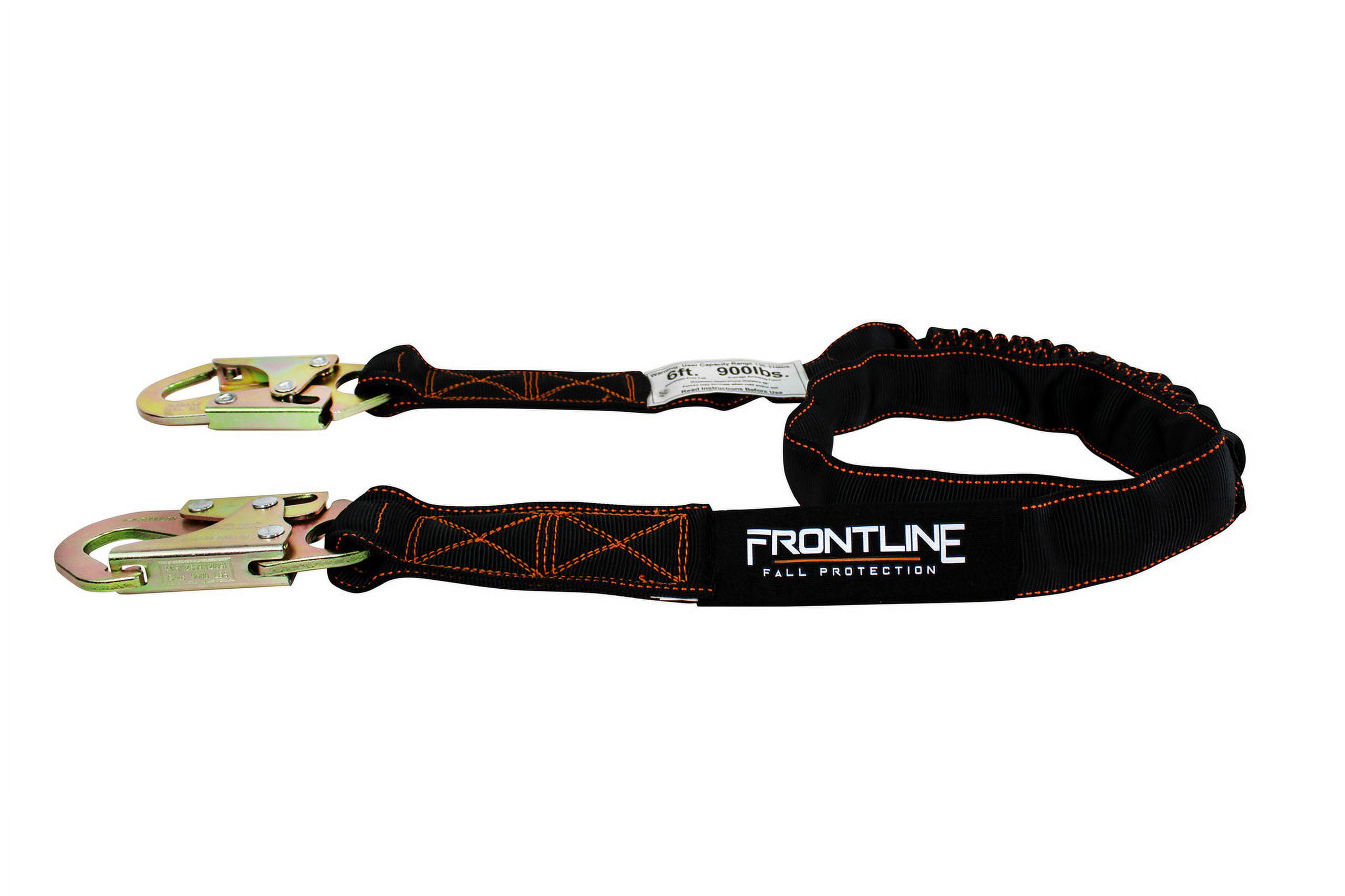 Frontline LIS61S 6' Single Leg Snap hook Lanyard with Internal Shock Absorber
