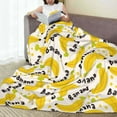 thumbnail image 6 of Fuzoiu Banana Fruit Print Ultra-Soft Micro Fleece Blanket,All Seasons Flannel Throw, Lightweight Blanket for Bed, Sofa, Couch, Movie Night, Camping, and Travel-50"x40", 6 of 7