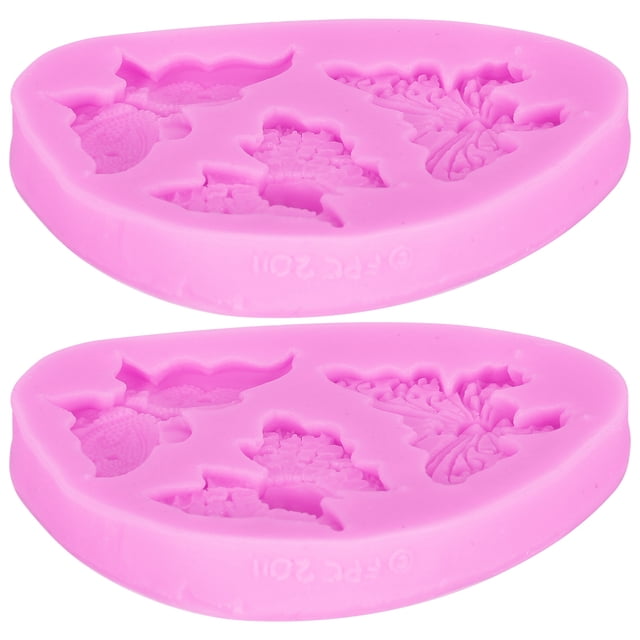 Molde de mariposa, 2 piezas de molde de silicona para pastel, molde de silicona para fondant, acabado de lujo