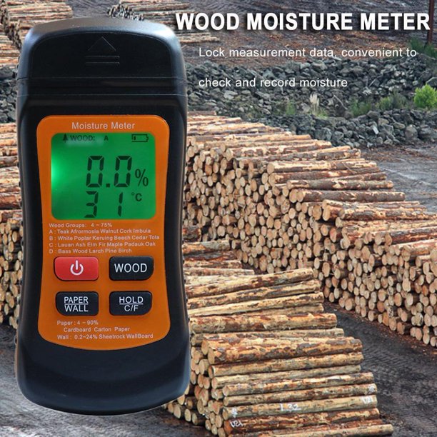 Termometro 3 modos, dos pines, medidor de humedad de madera, detector de humedad de madera