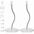 thumbnail image 1 of 2 Sets Adjustable Snake Bones Action Figure Stand Clear Assembly Action Figures Display Holder with Base Plastic Model Support Stands Miniature Model Bases for HG RG SHF Figures, 1 of 9