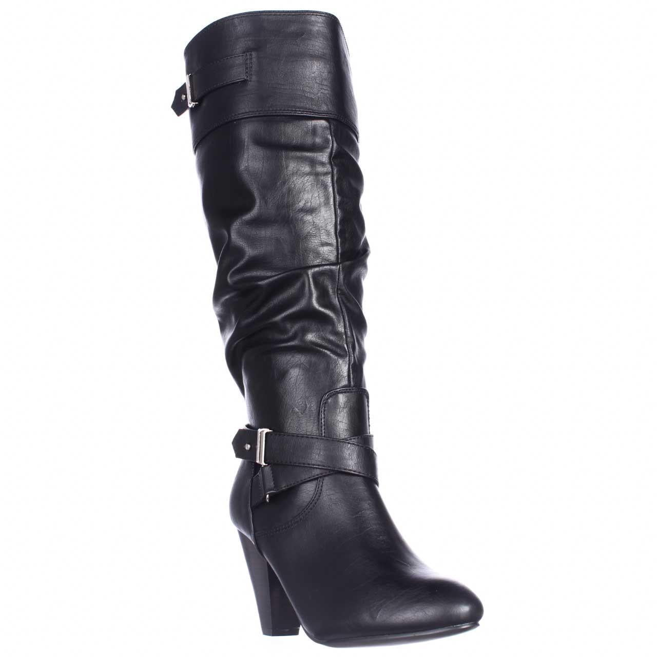 Womens Rampage Eliven Mid-Calf Boots - Black - Walmart.com
