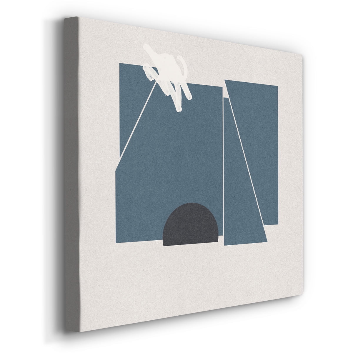 Wexford Home Blue Felt II-Premium Gallery Wrapped Canvas, 40" x 40" - Ready to Hang