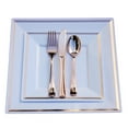 Exquisite Wedding & Party Dinnerware, Disposable Plastic Square Dinner ...